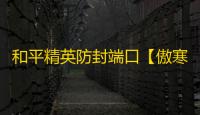 和平精英防封端口【傲寒加速器】和平端囗-